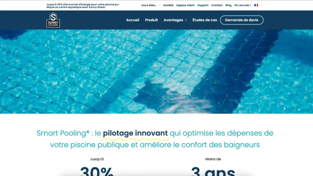 Site web Sunny Shark